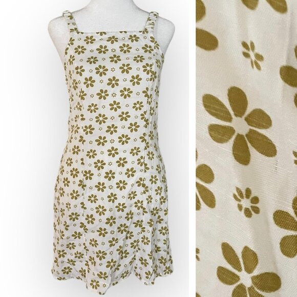 Billabong Daisy Craze NWT Green Floral Mini Dress - Picture 2 of 8